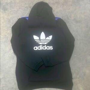 Adidas originals Black and white trefoil Hoodie for Men worn 1x